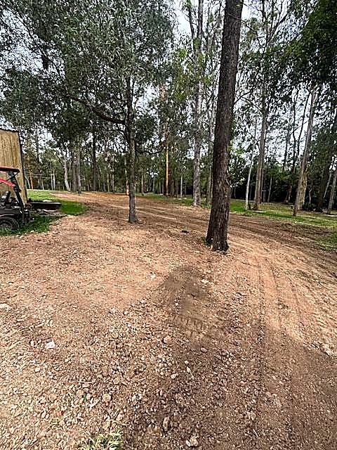 Cleared bush block ready for landscaping