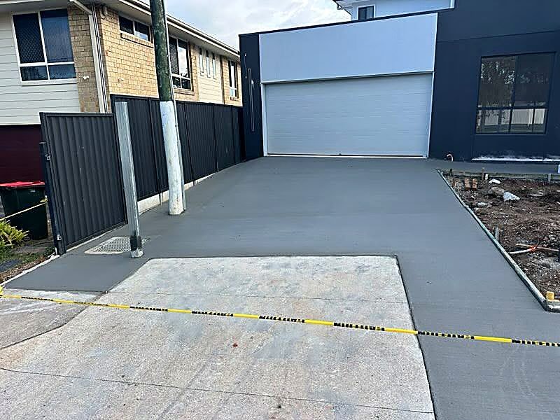 Finished driveway in North Brisbane